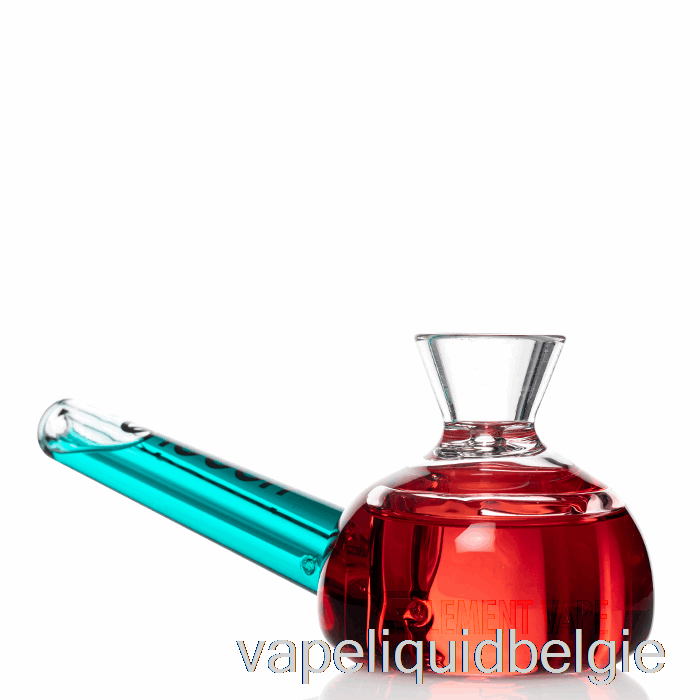 Vape Smaken Cheech Glas Dubbel Broodje Invriesbaar Handpijpje Rood/blauw